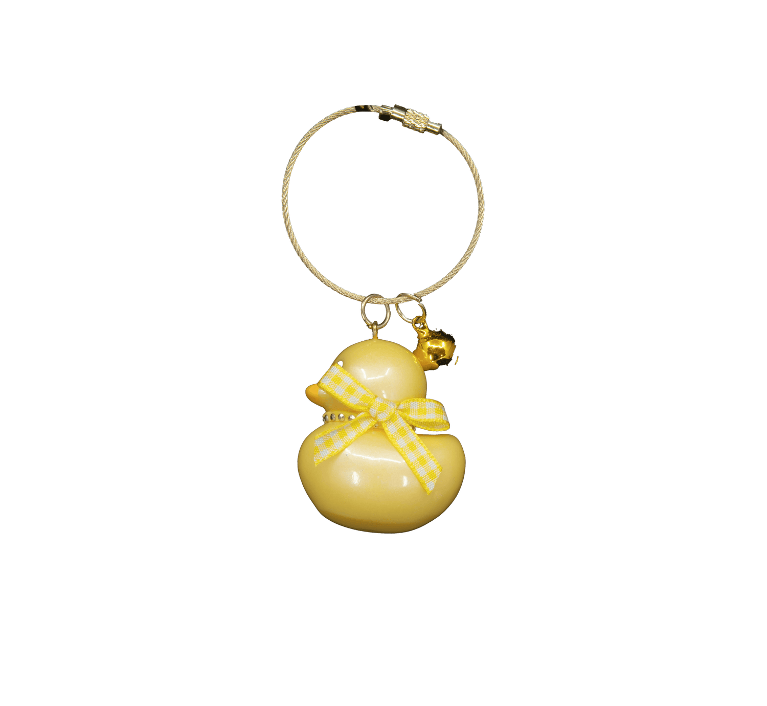 Luxury Glass Keychain Yellow dwl 4026