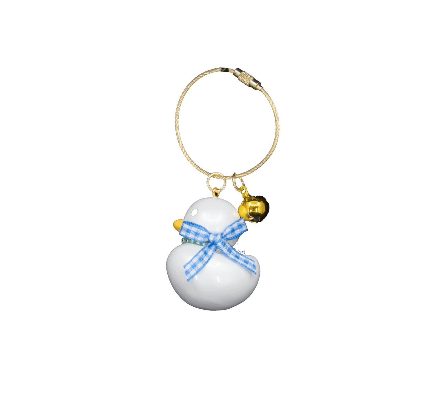 Luxury Glass Keychain White dwl 4023