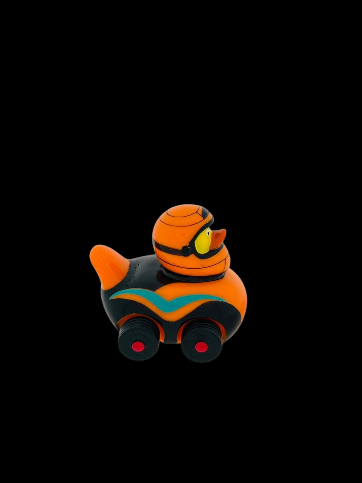 Ducks on wheels moving wheels orange