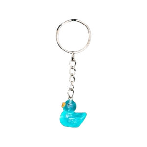 Glass iconic keychain blue dwl 4009
