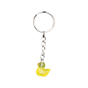Glass iconic keychain yellow dwl 4006