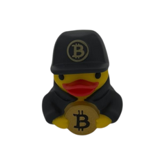 Bitcoin rubber duck from the Crypto Ducks complete set