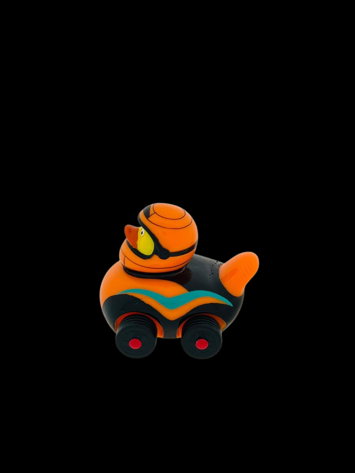 Ducks on wheels moving wheels orange