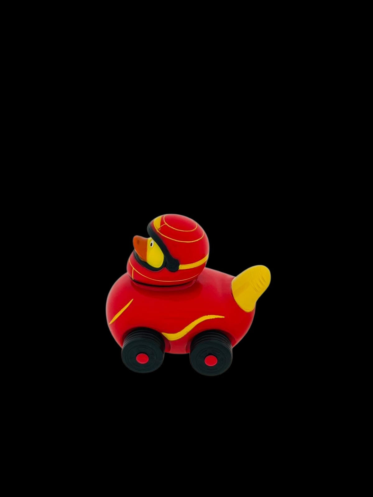 Ducks on wheels moving wheels red