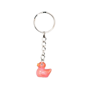 Glass Iconic Keychain Dark Pink