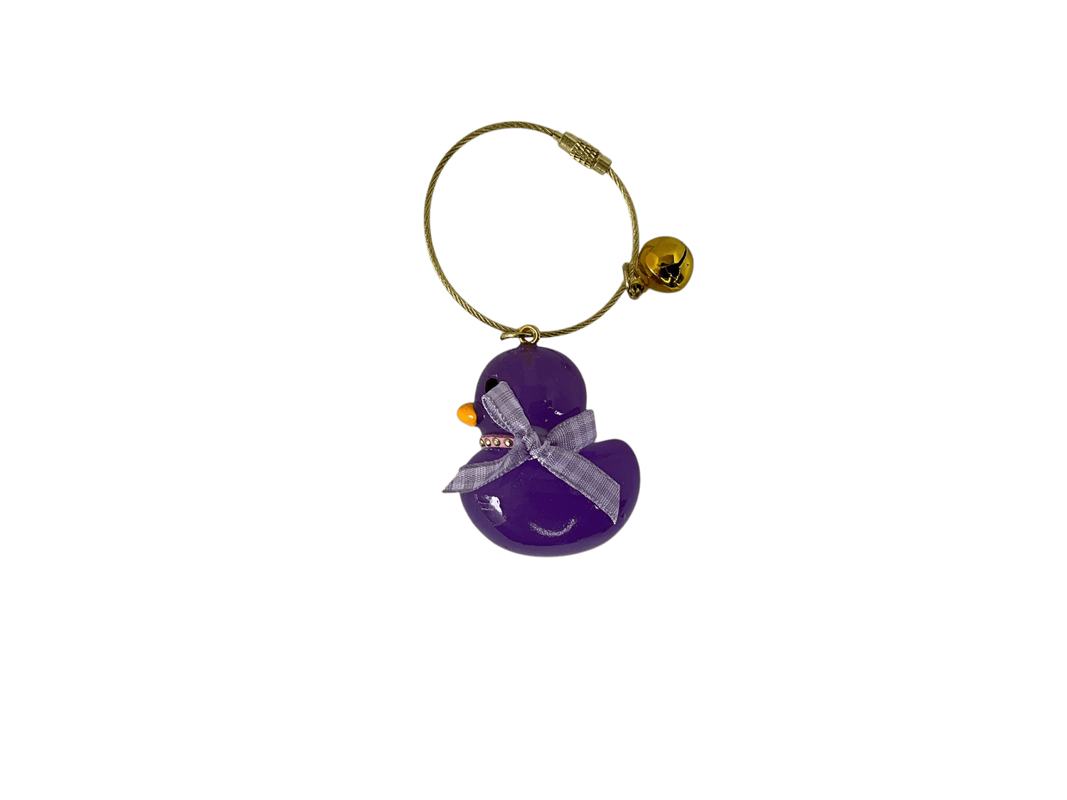 Luxury Glass Keychain Purple dwl 4025