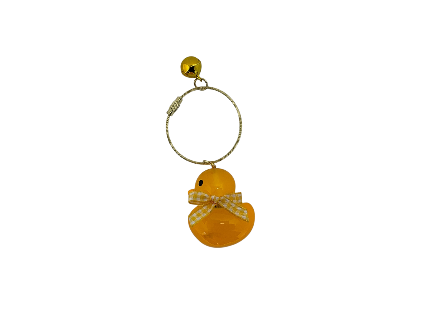Luxury Glass Keychain Orange dwl 4021