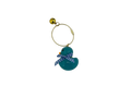 Luxury Glass Keychain Blue