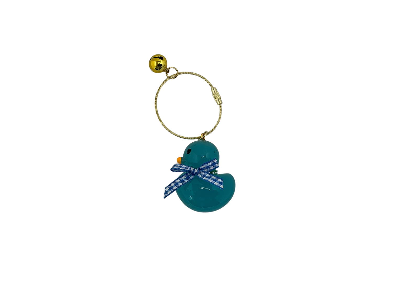 Luxury Glass Keychain Blue