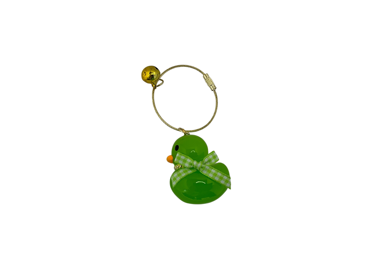 Luxury Glass Keychain Green