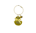 Luxury Glass Keychain Mat Yellow