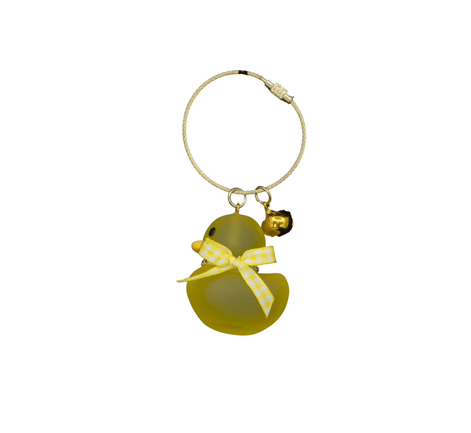 Luxury Glass Keychain Mat Yellow