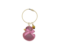 Luxury Glass Keychain Pink
