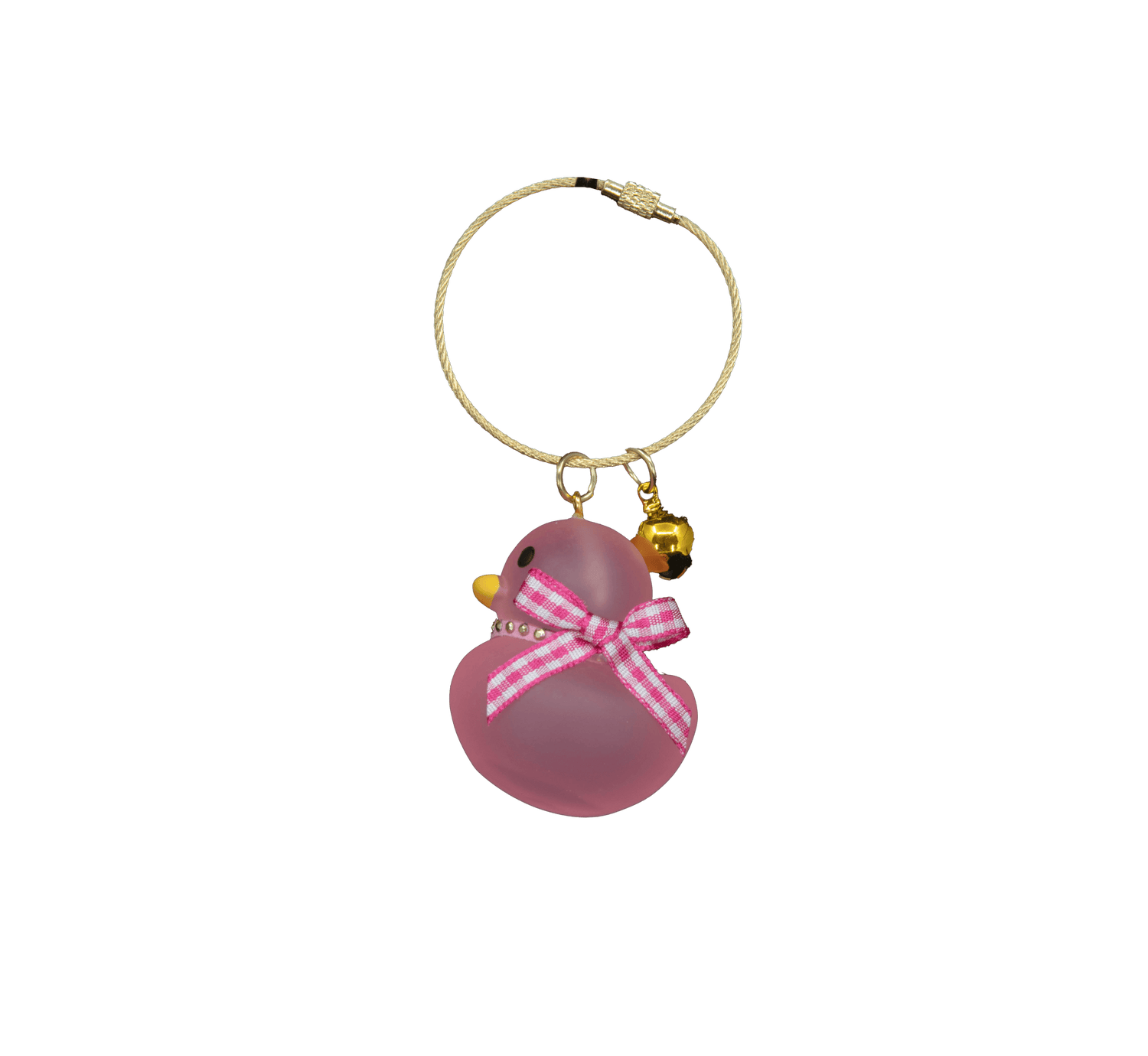 Luxury Glass Keychain Pink