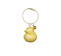 Luxury Glass Keychain Yellow