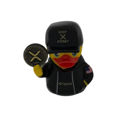 XRP rubber duck from the Crypto Ducks complete set